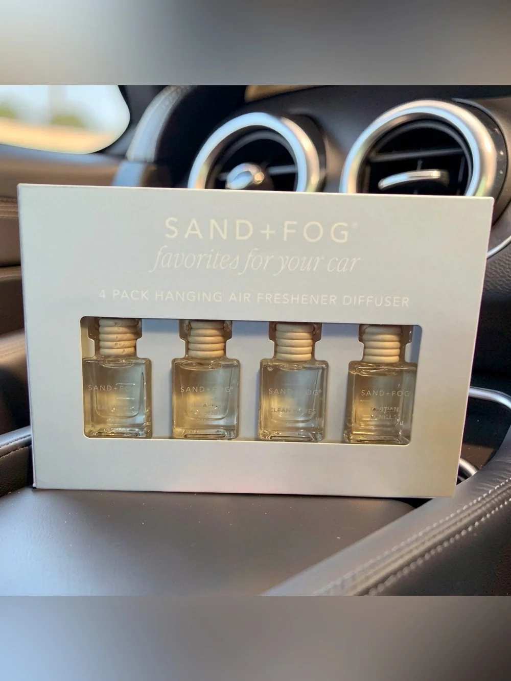 Sand & Fog NWT 4 Pack of Assorted Hanging Car Air Fresheners Diffusers